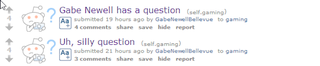 Illustration for article titled Gabe Newell Posts On Reddit and Here's Proof